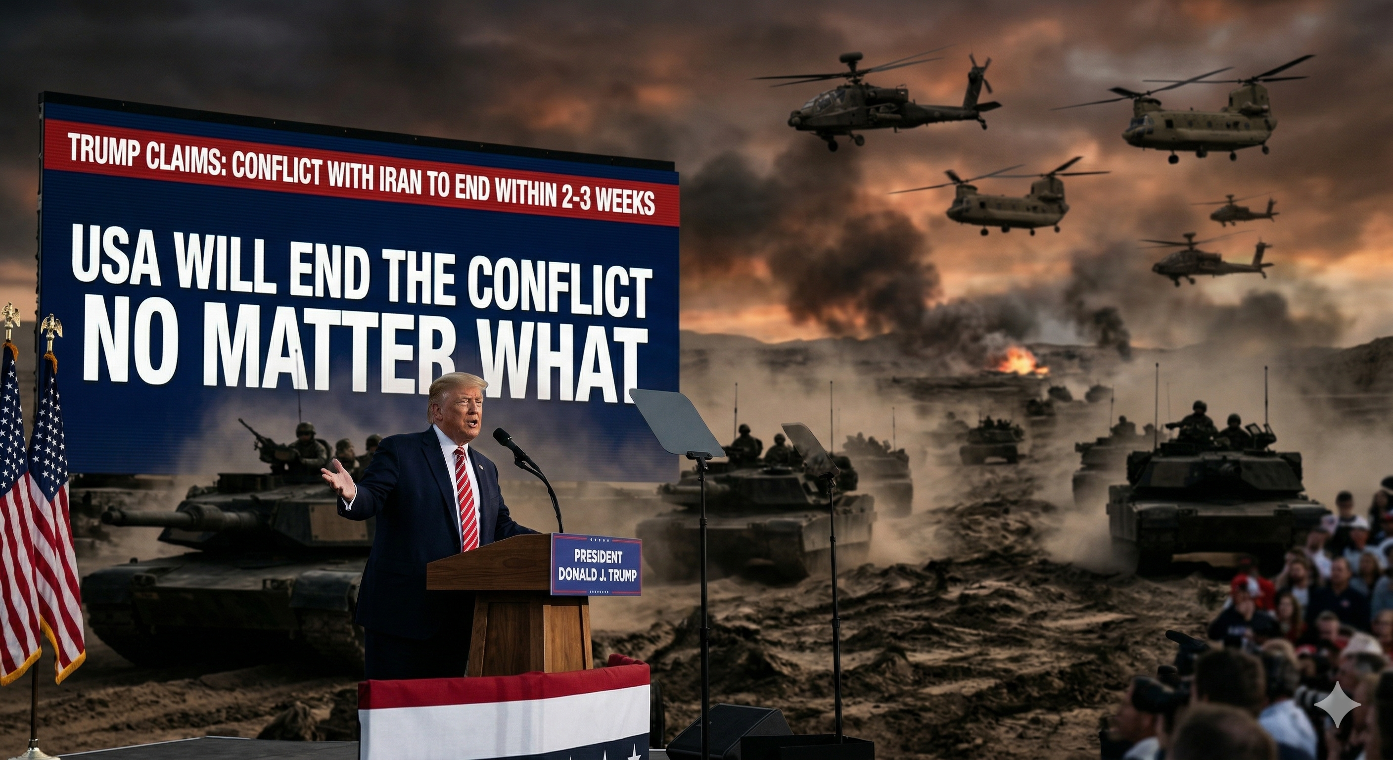 Trump on Iran conflict timeline and ultimatum visual